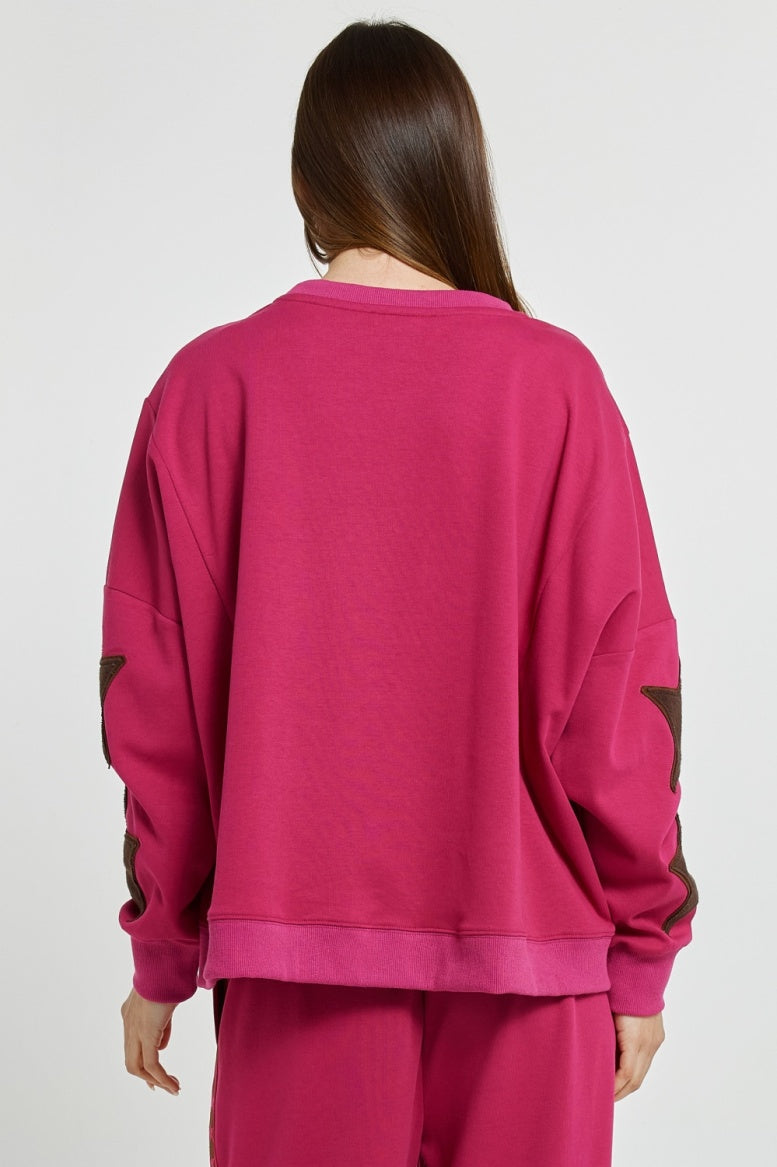 Saskia Sweatshirt - Mulberry