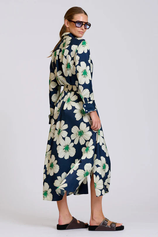 Luxe Luna Dress- Green Floral