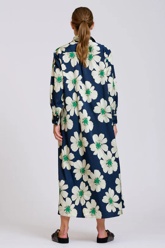 Luxe Luna Dress- Green Floral