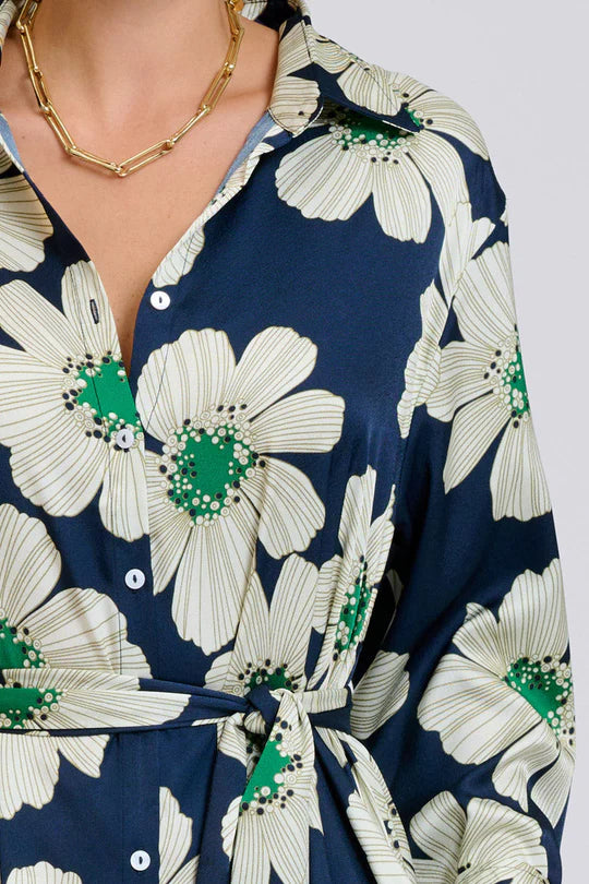 Luxe Luna Dress- Green Floral