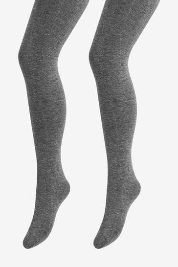 Lamington Merino Wool Tights - Grey