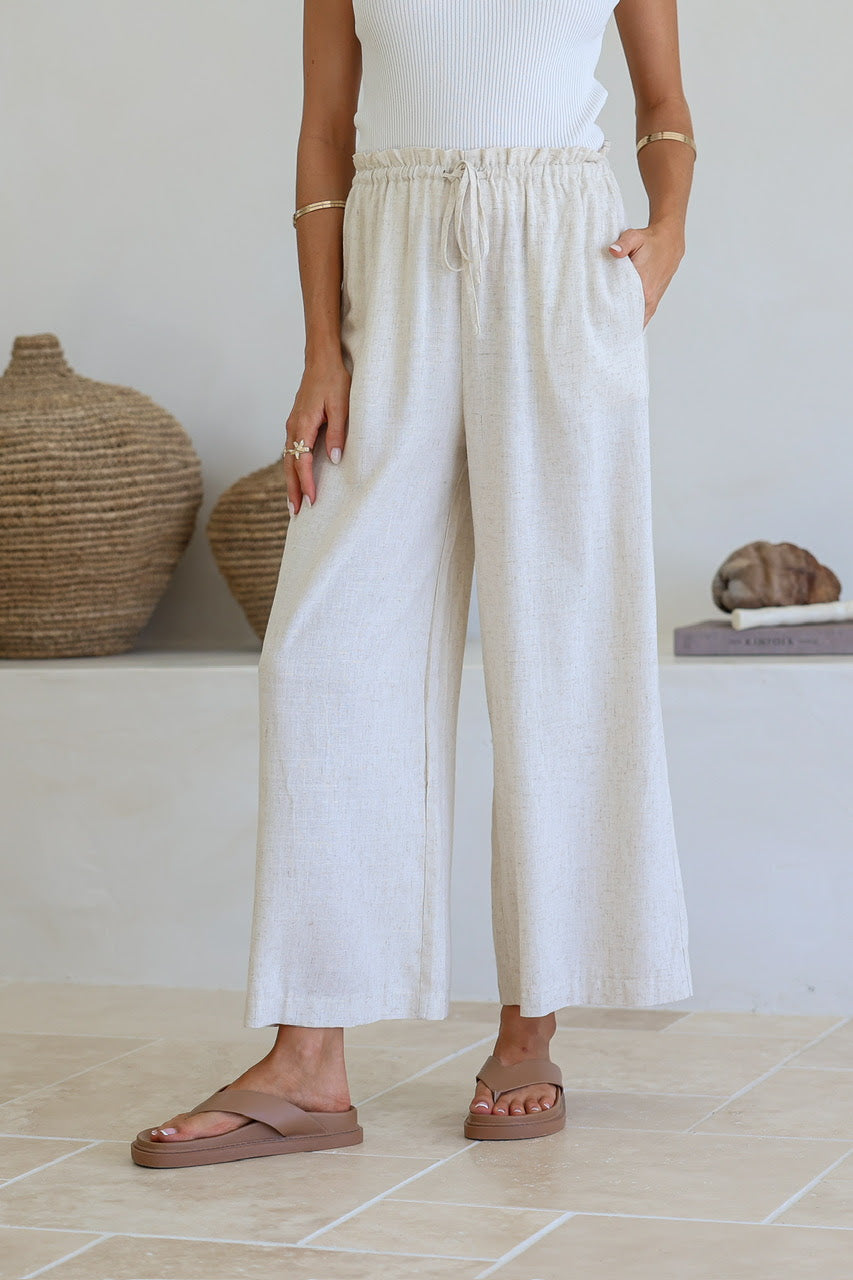 Linen Pant- Natural