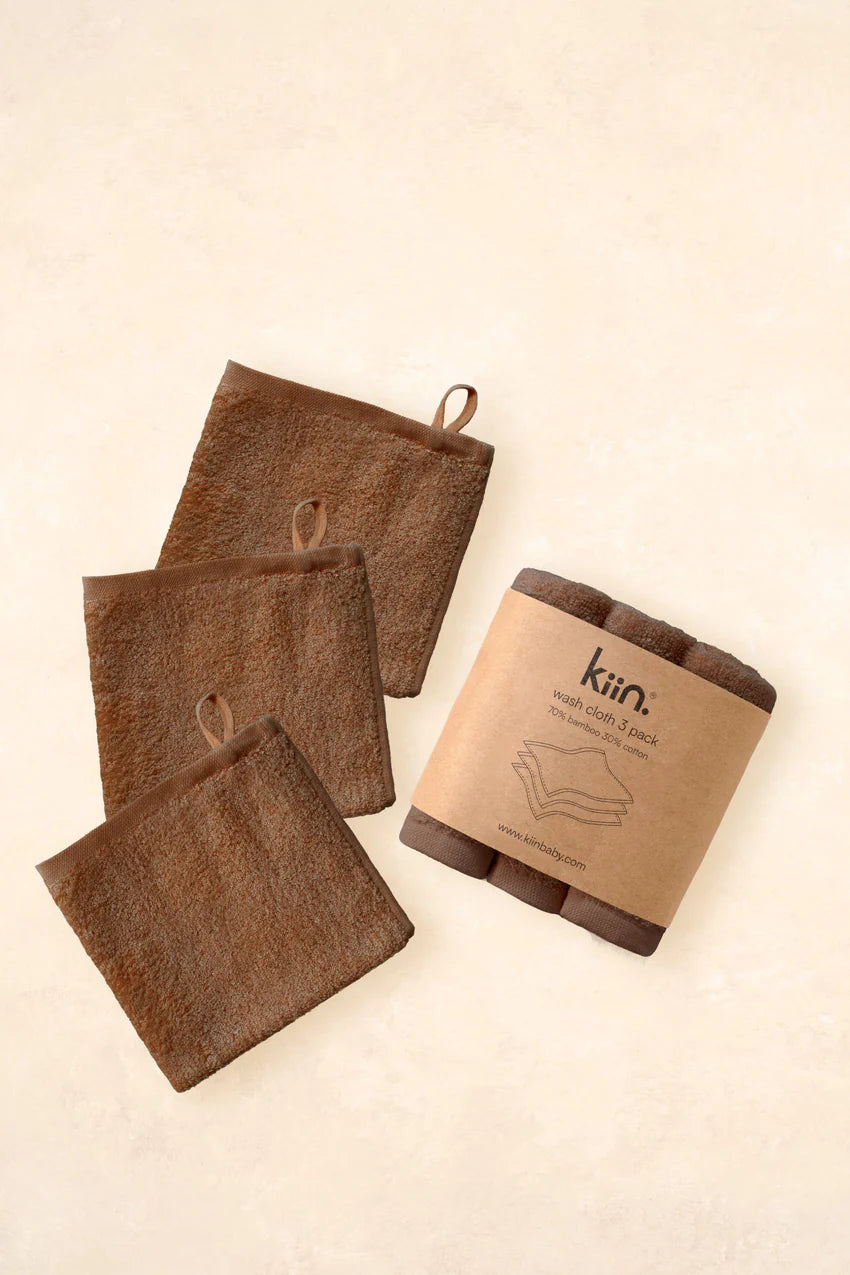 Kiin Wash Cloths- Choclate
