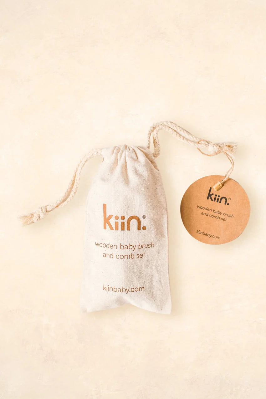 Wooden Baby Brush + Comb Set