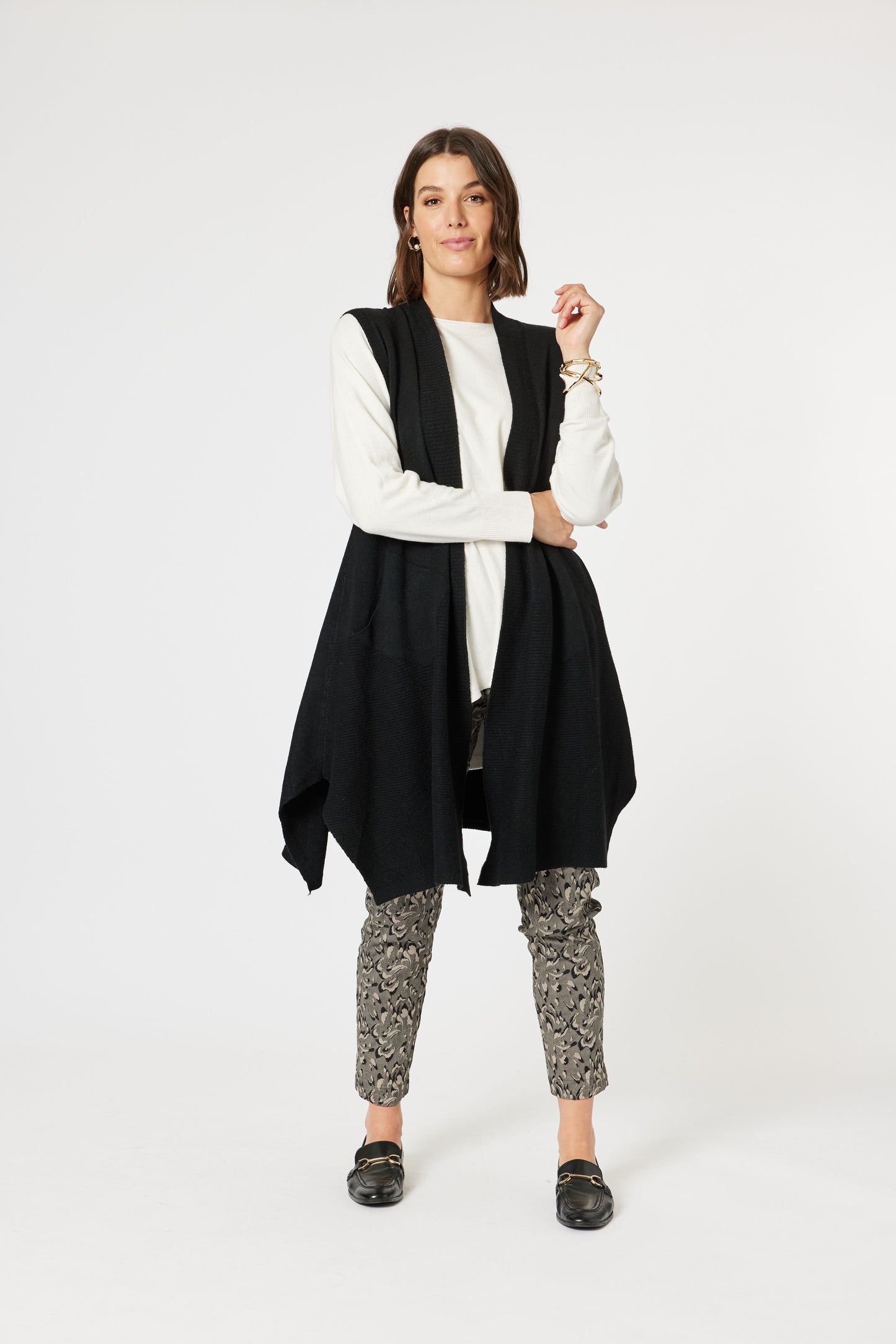 Casa Knit Vest - Black