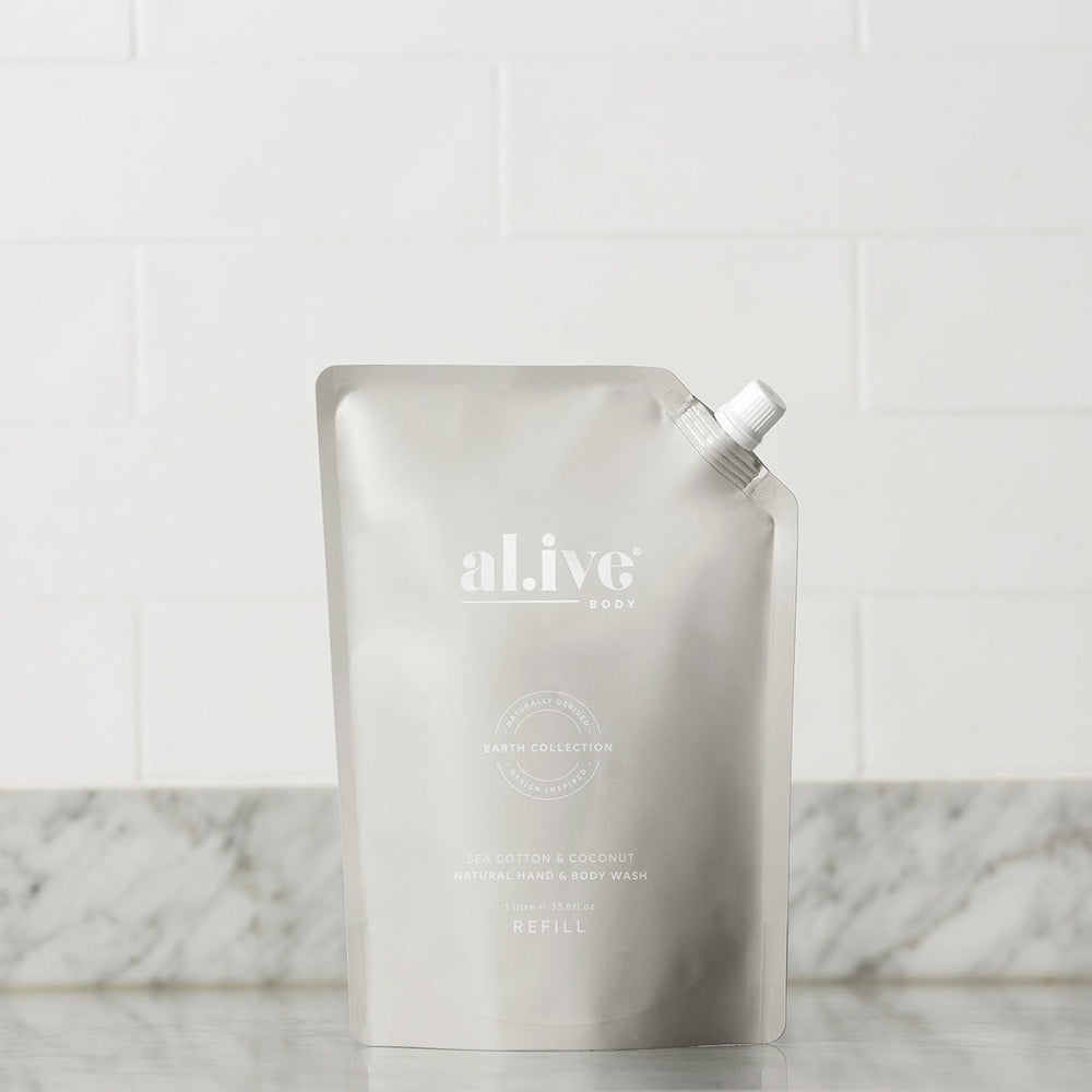 Alive Hand/Body Wash Refill - Sea Cotton/Coconut