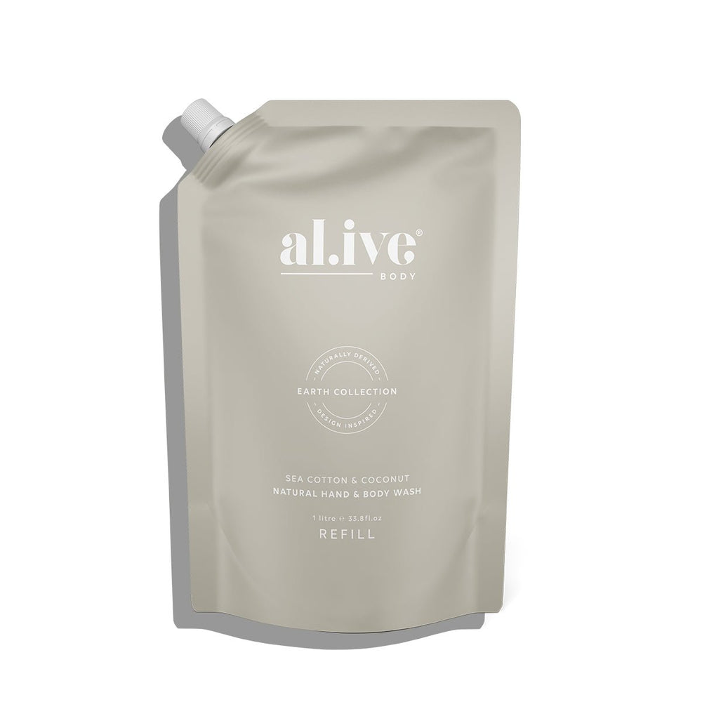 Alive Hand/Body Wash Refill - Sea Cotton/Coconut
