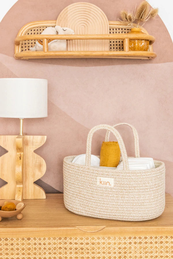Kiin Nappy Caddy Organizer - Cotton Rope