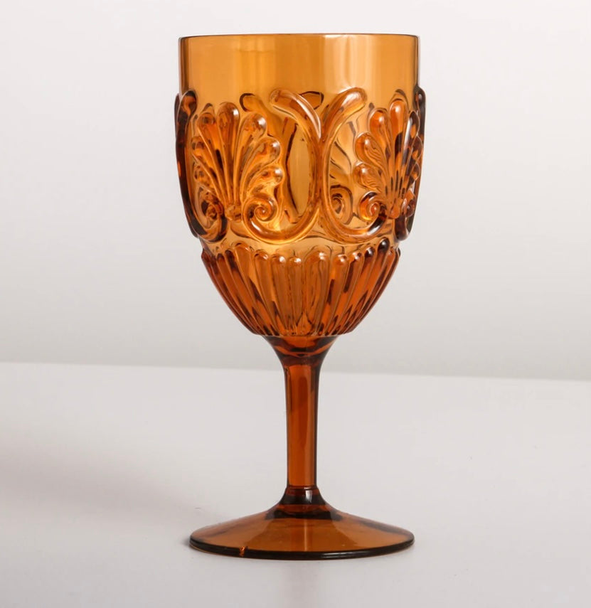 Acrylic Wine Glass - Amber
