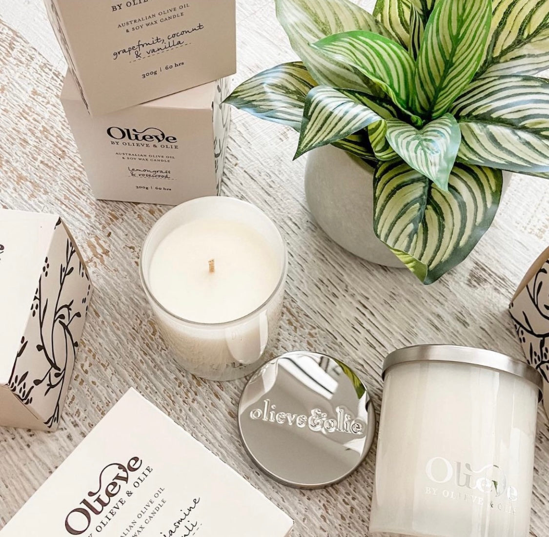 Olieve & Olie Soy Candle -Black Pepper & Lavender