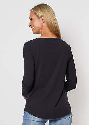 Classic Crew Neck Tee- Navy