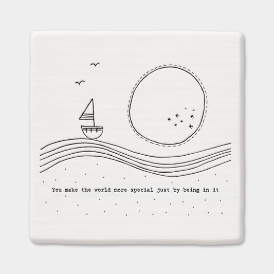 Quote Coaster - Twig Make The World