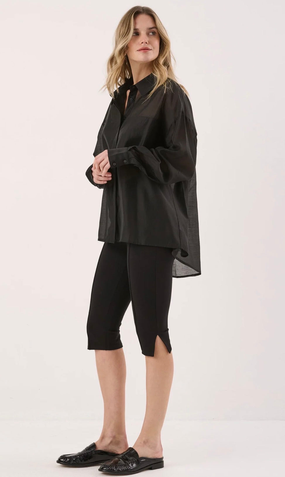 (Coming Soon) Val Oversized Shirt - Black