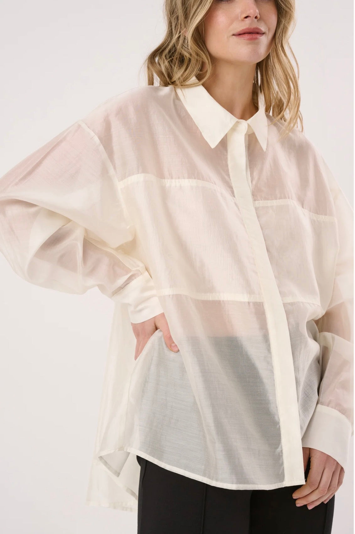 (Coming Soon) Val Oversized Shirt - White