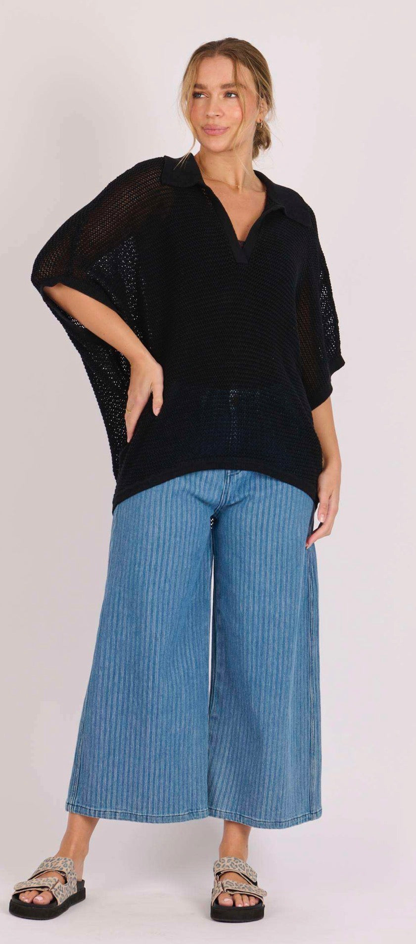 Batwing Knit Top