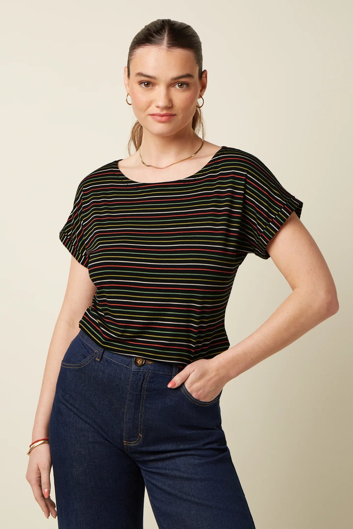 King Louie - Aria Top Menchini Stripe