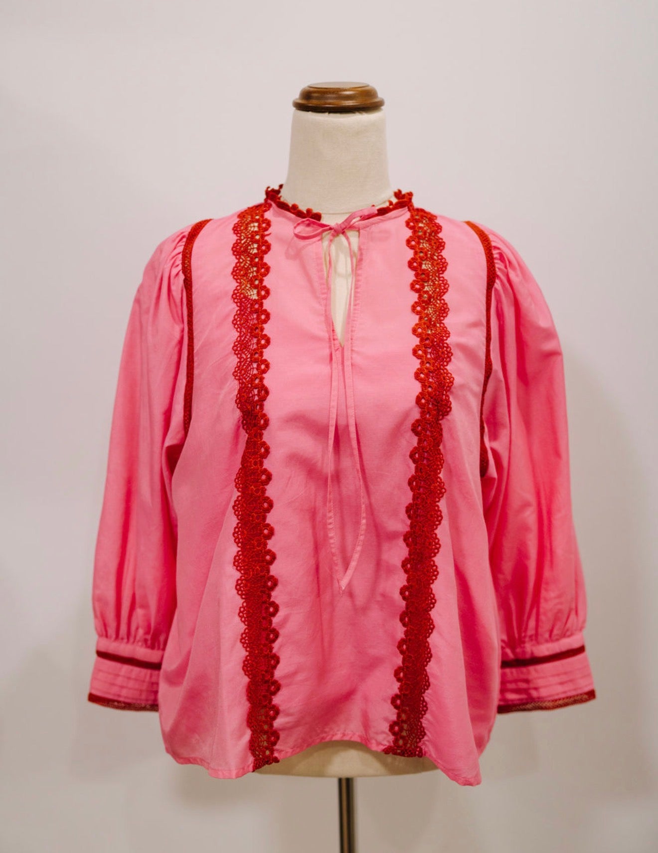 Emily Love Lock Anya Blouse Thrift Pink