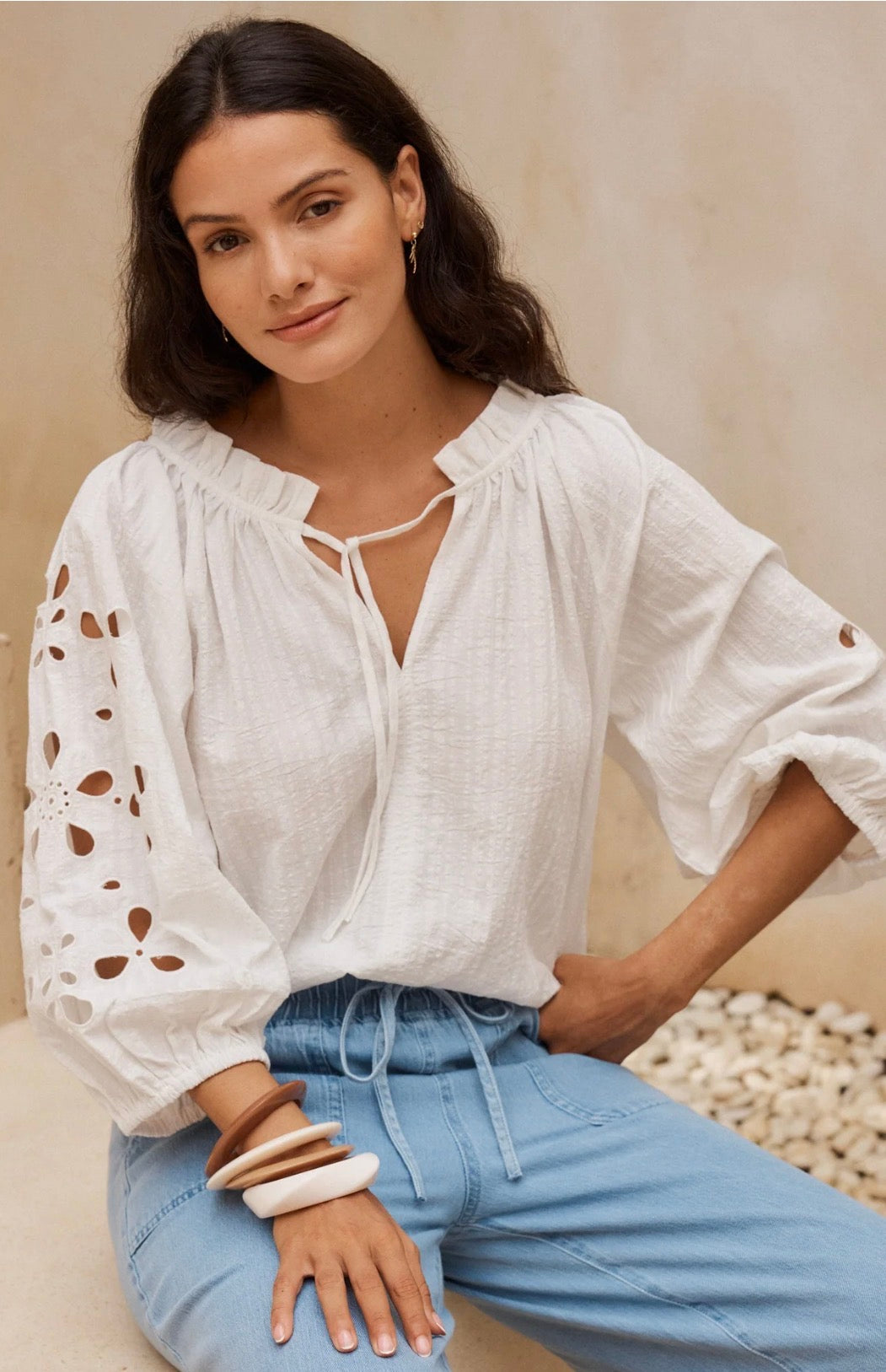 Daisy Broderie Blouse