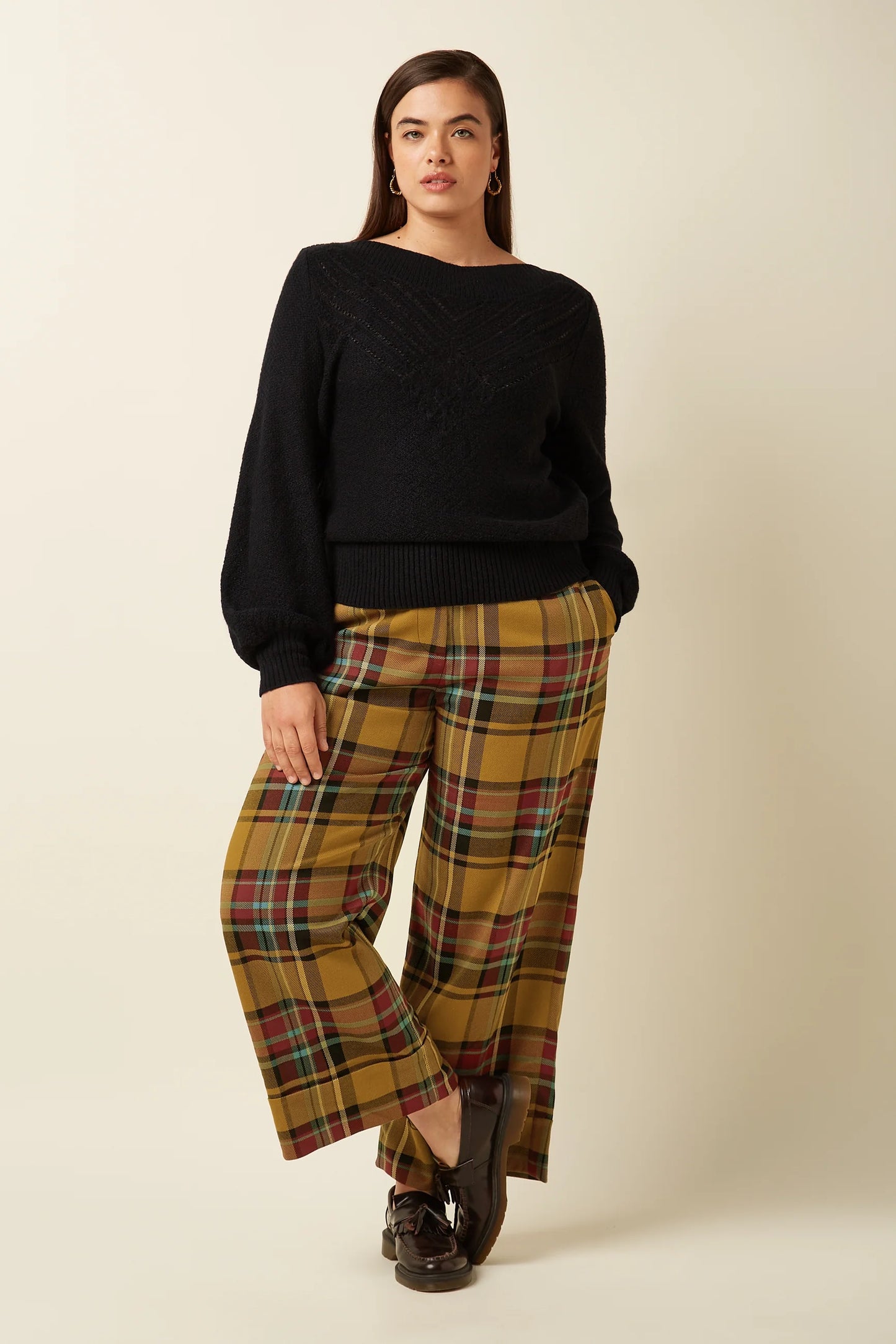 King Louie - Federica Cuff Pants - Caroll Check