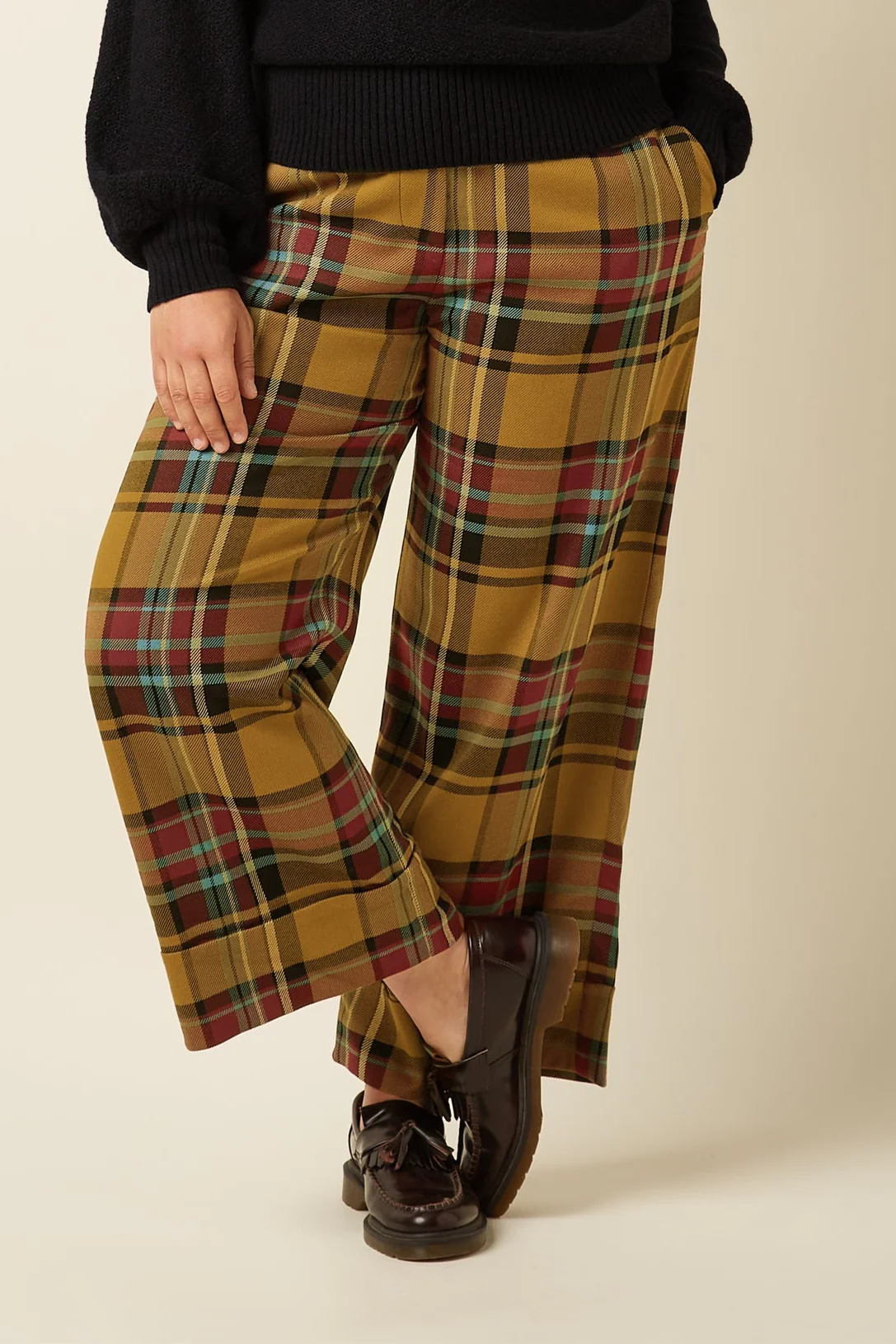 King Louie - Federica Cuff Pants - Caroll Check