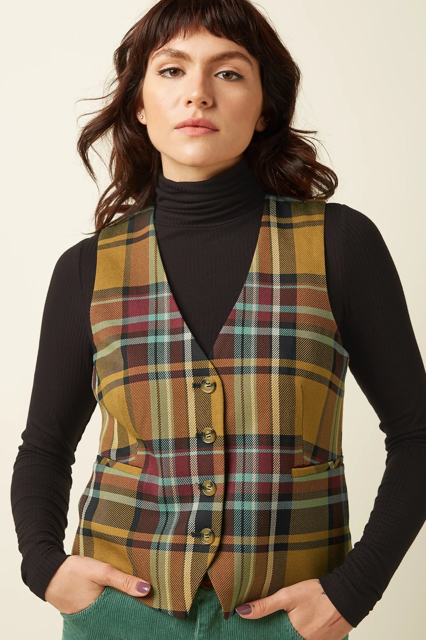 King Louie- Bianca Gilet- Caroll Check