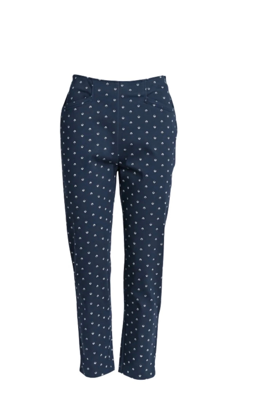 Tropez Print Pant - Navy