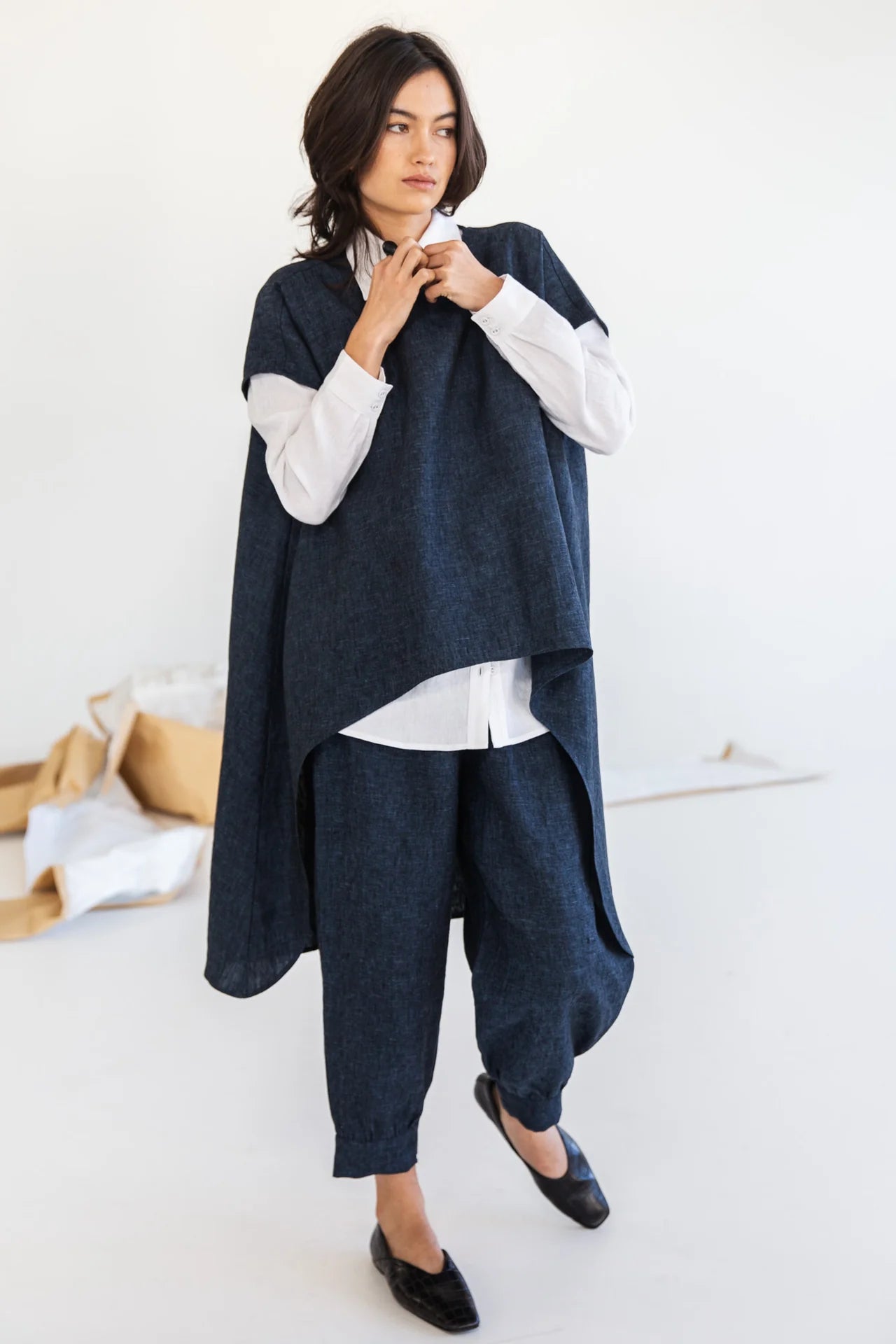 Aurora Top - Navy
