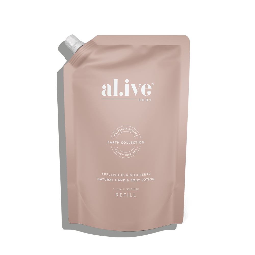 Alive Body Applewood & Goji Berry Natural Hand and Body Lotion Refill