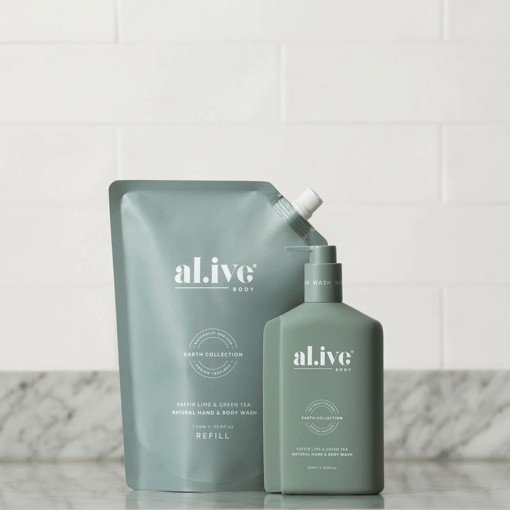Alive Body Kaffir Lime & Green Tea Hand/Body Wash Refill