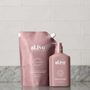 Alive Hand/Body Wash Refill - Raspberry Blossom/Juniper