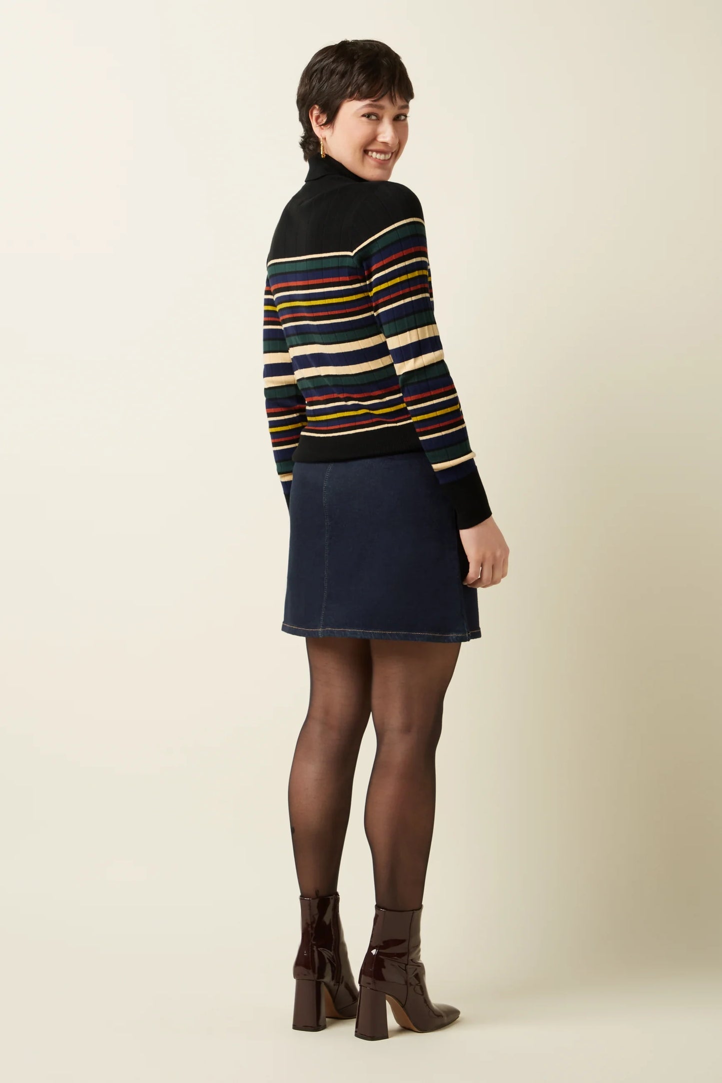 King Louie- Olivia Zip Skirt- Walker Denim