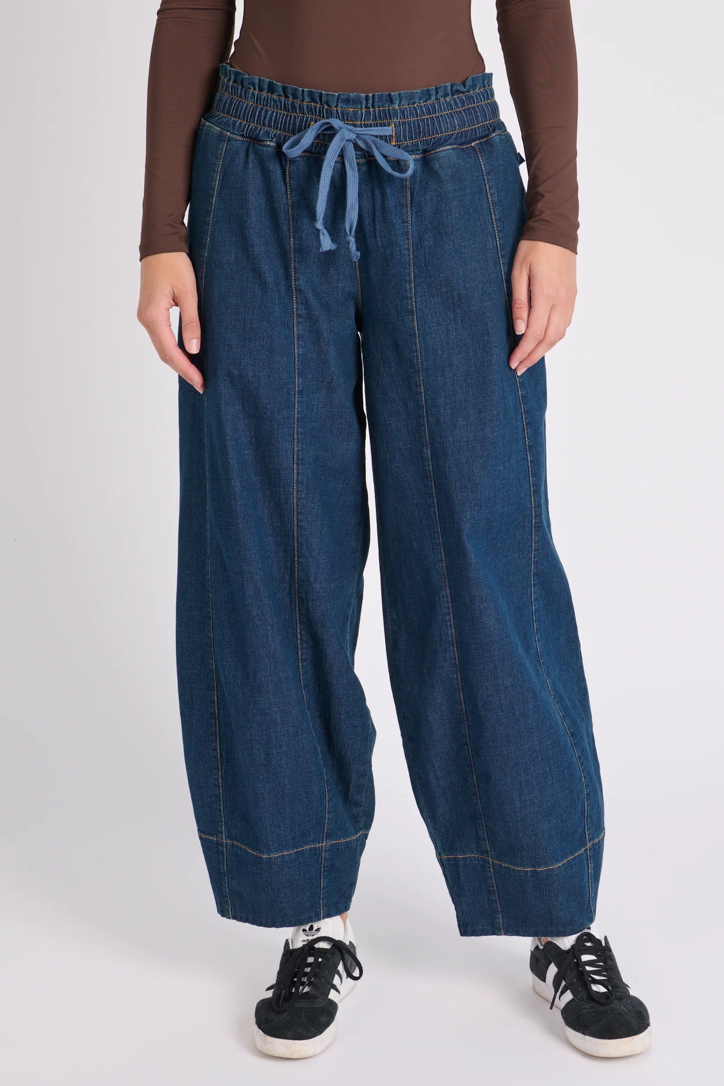 Barrell Leg Jean - Dark Denim