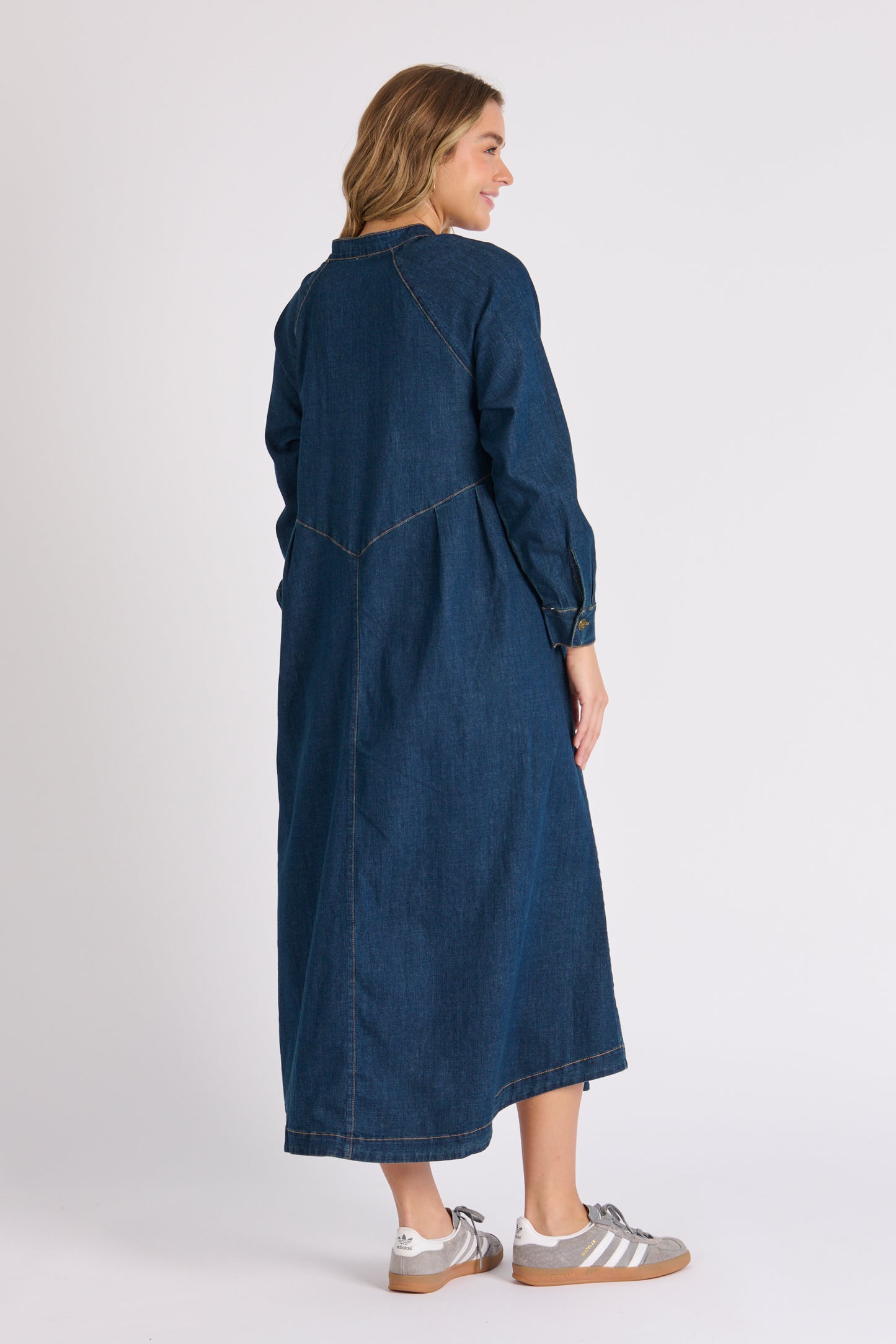Shirt Dress - Dark Denim