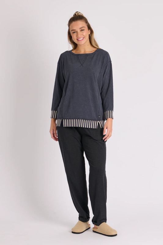 Seeing Stripes Top - Ink