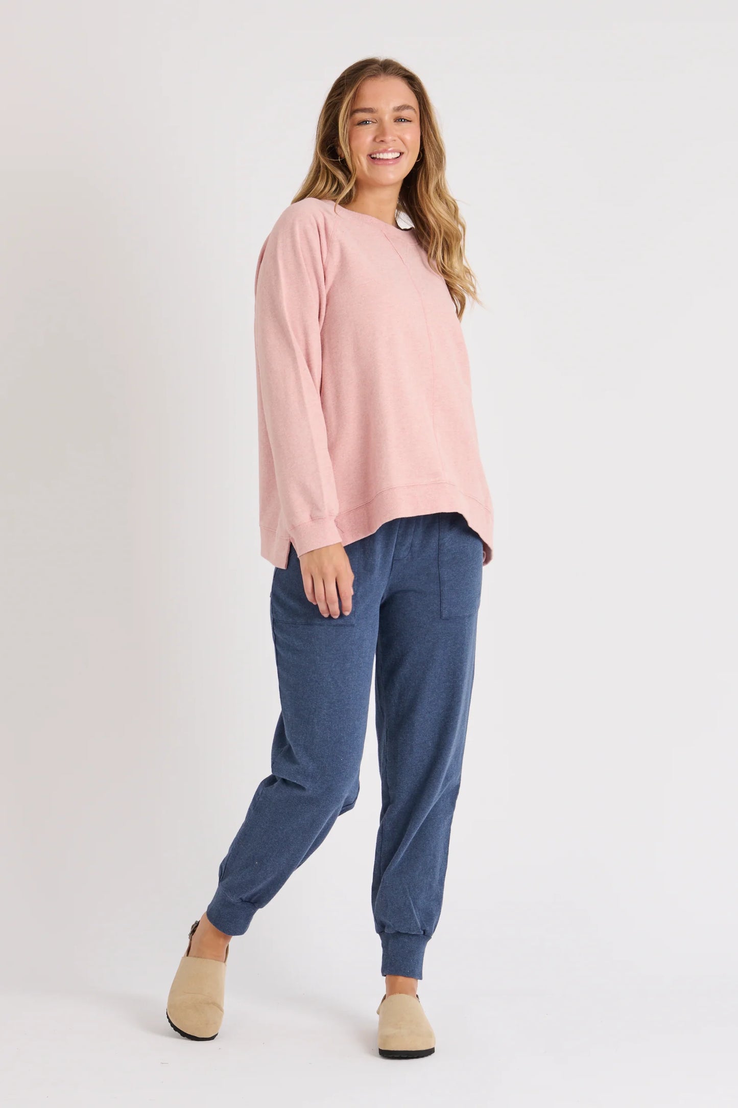Drop Side Jumper - Rose