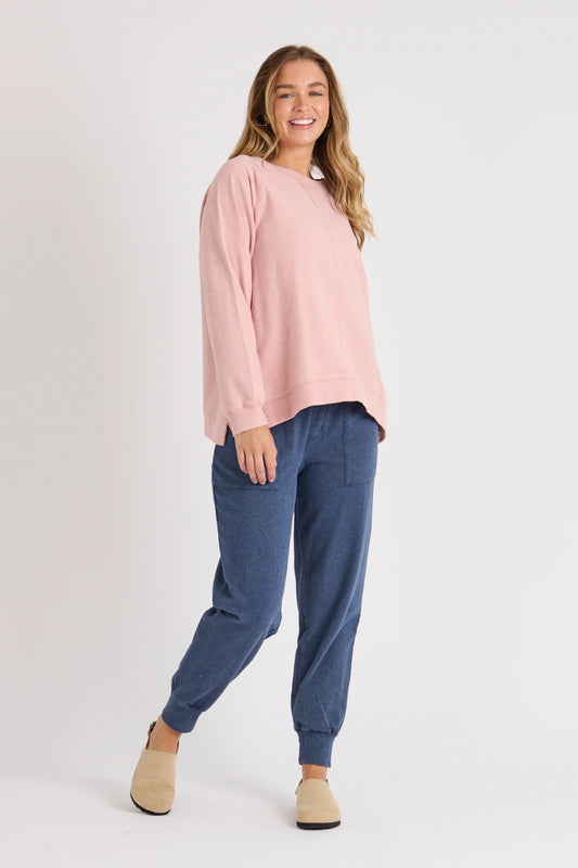 Drop Side Jumper - Rose