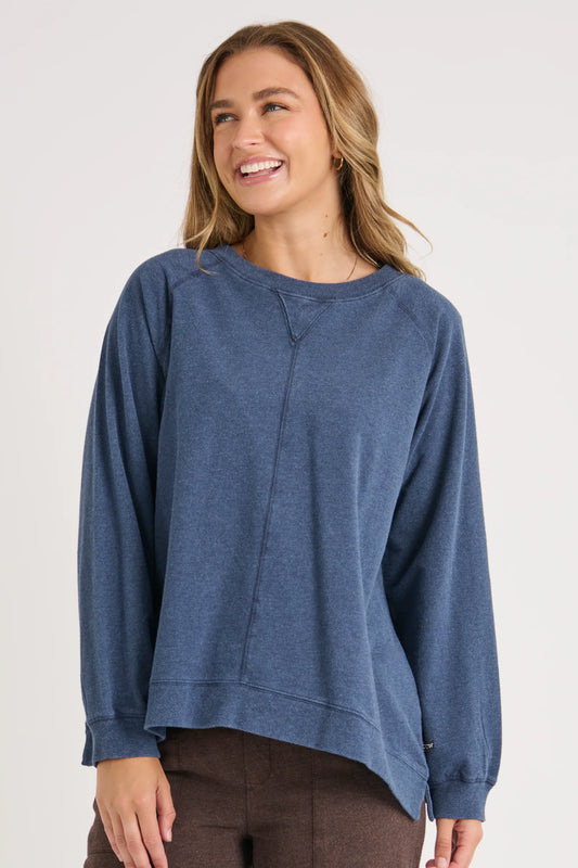 Drop Side Jumper- Navy