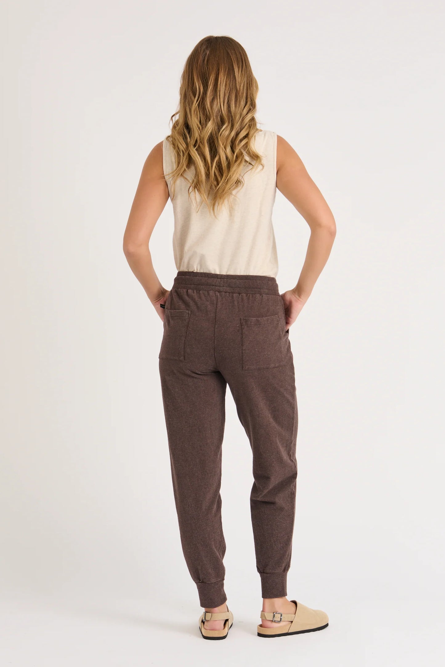Panel Detail Pant- Chocolate