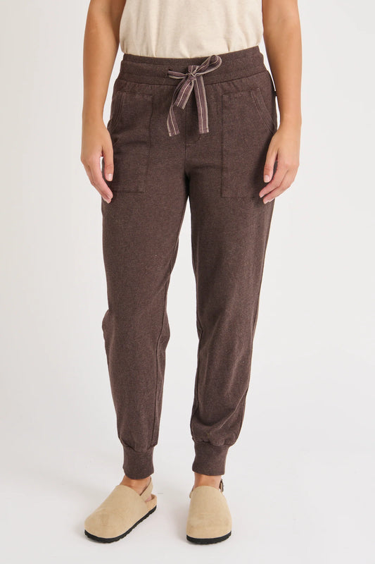 Panel Detail Pant- Chocolate
