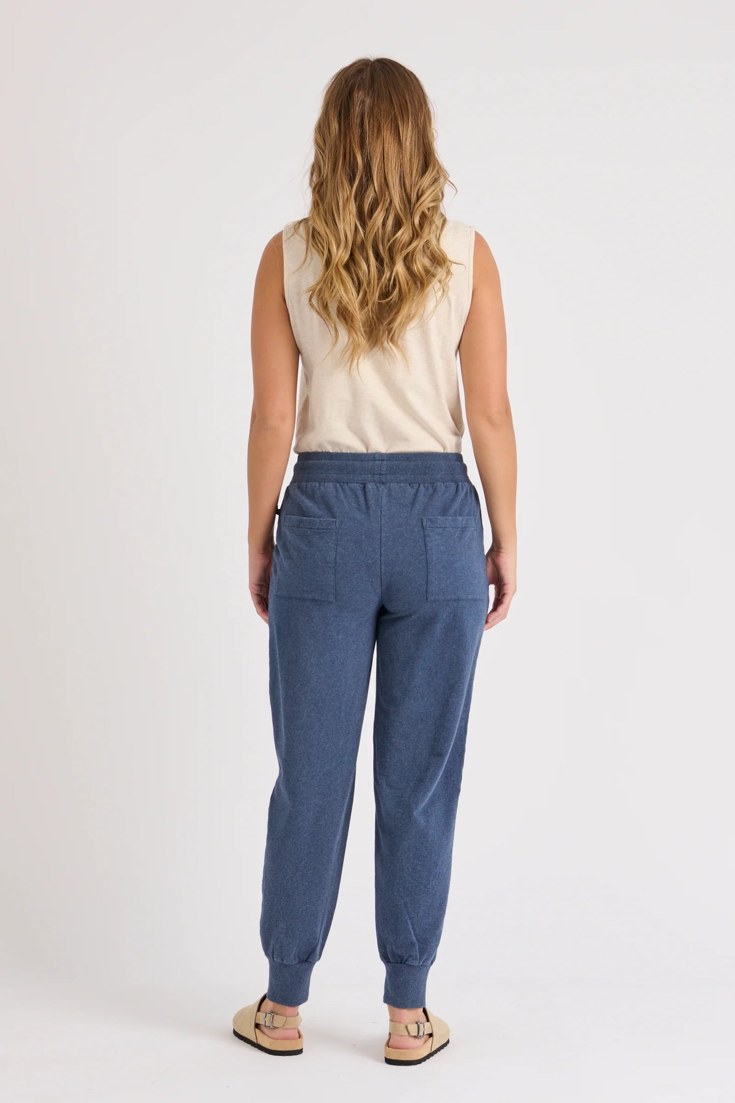 Panel Detail Pant- Navy