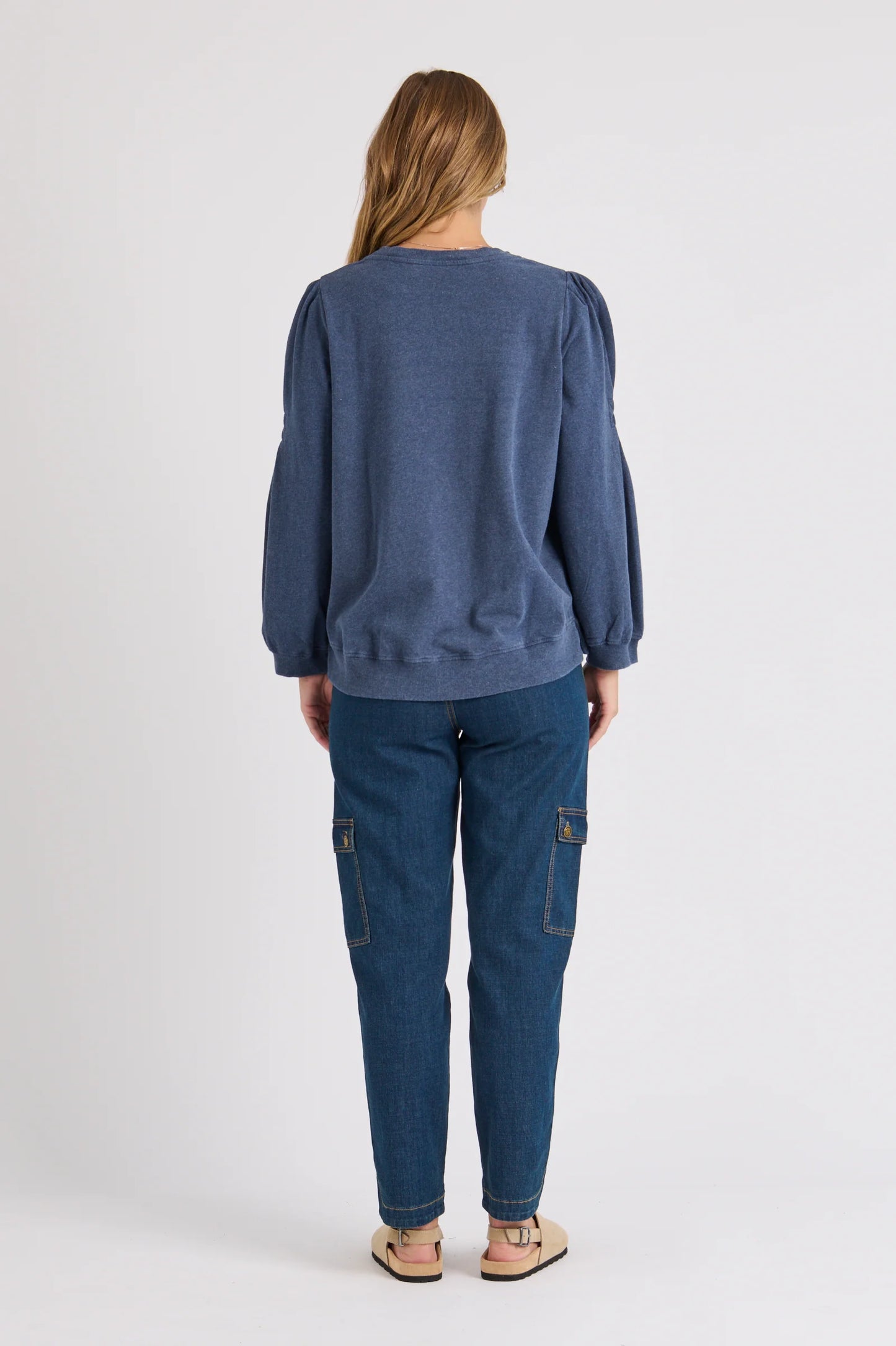 Heart Jumper- Navy