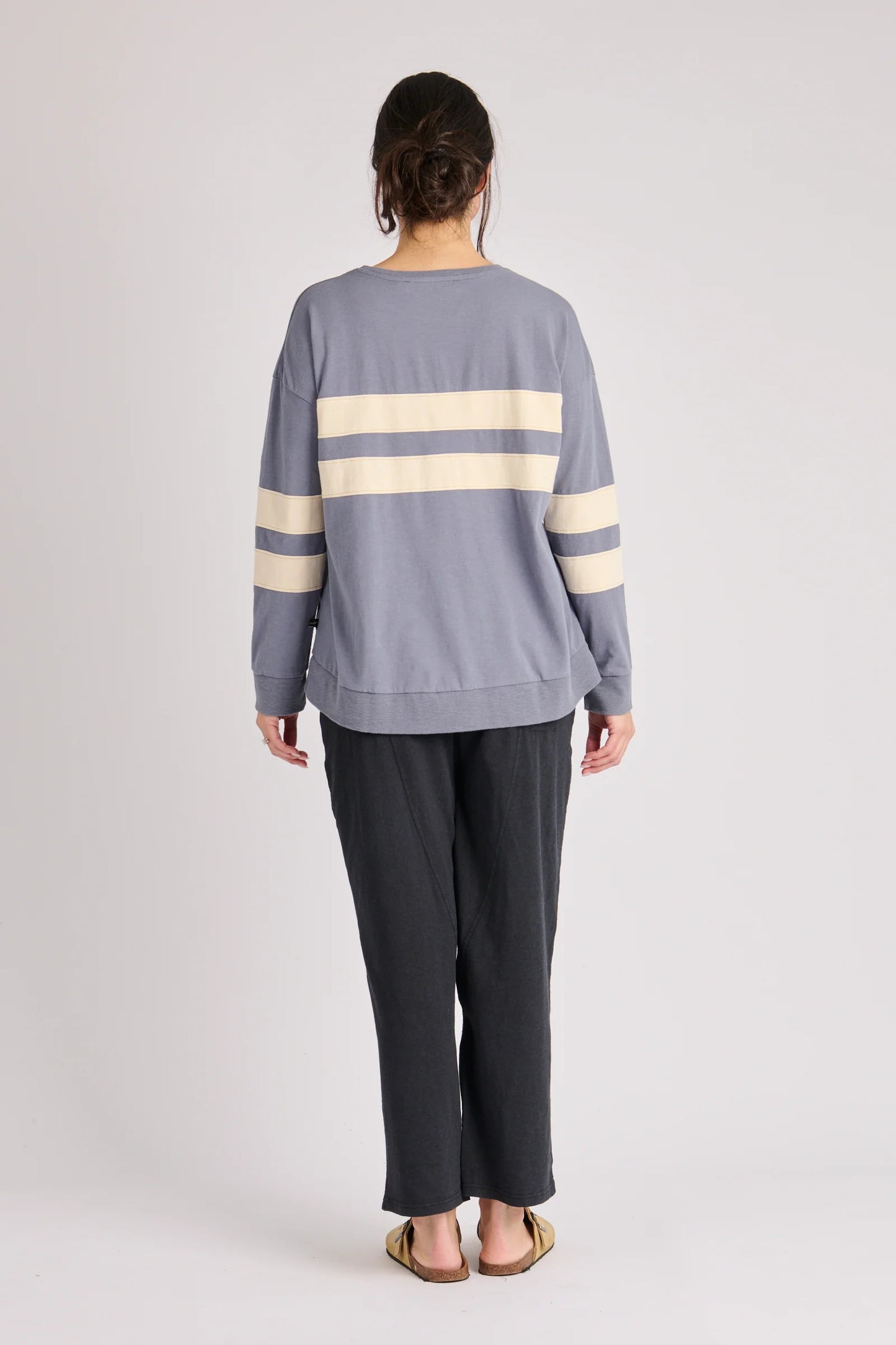 Panel Stripe Top- Blue Stripe