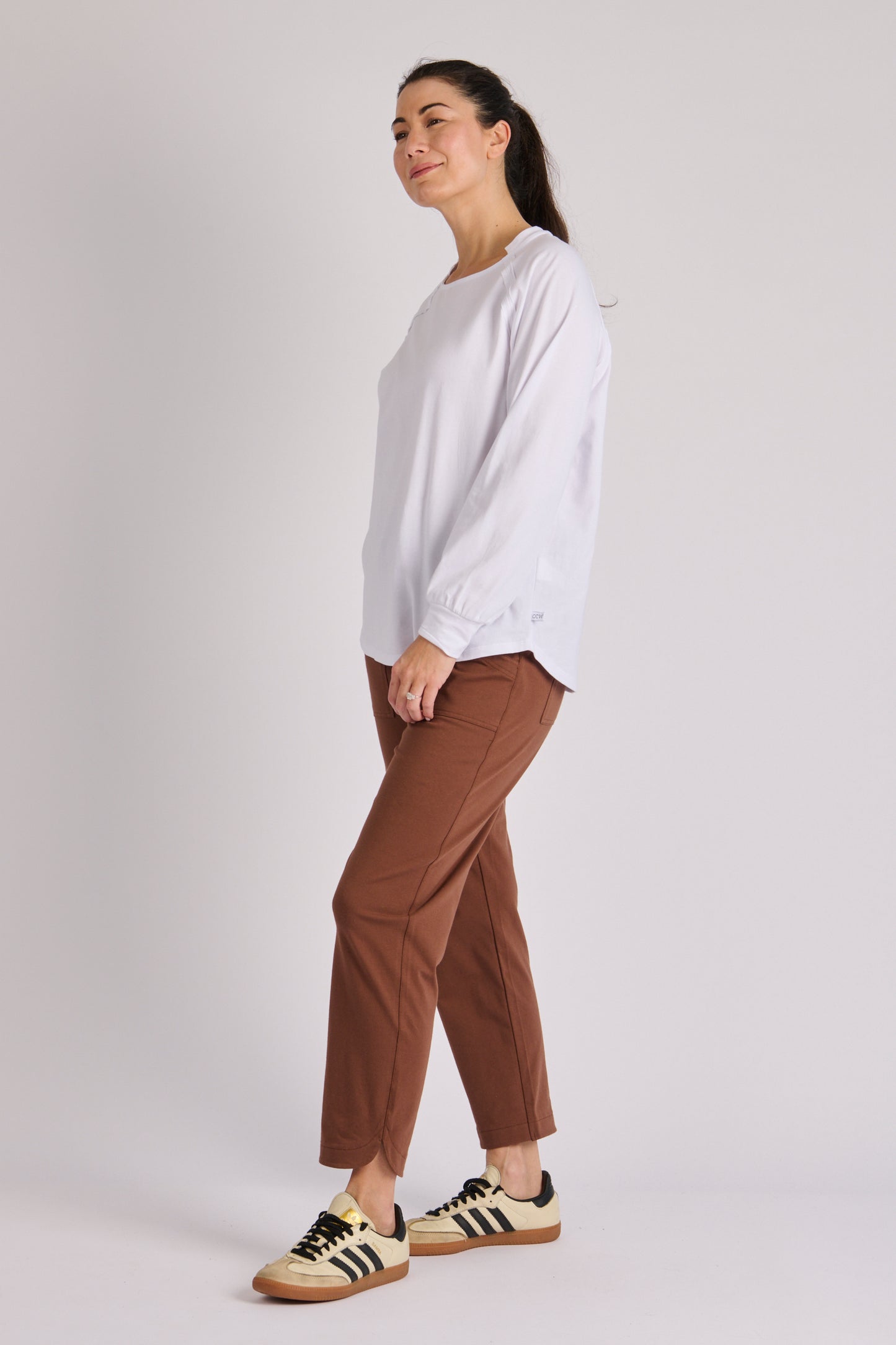 Collar Detail Top- White