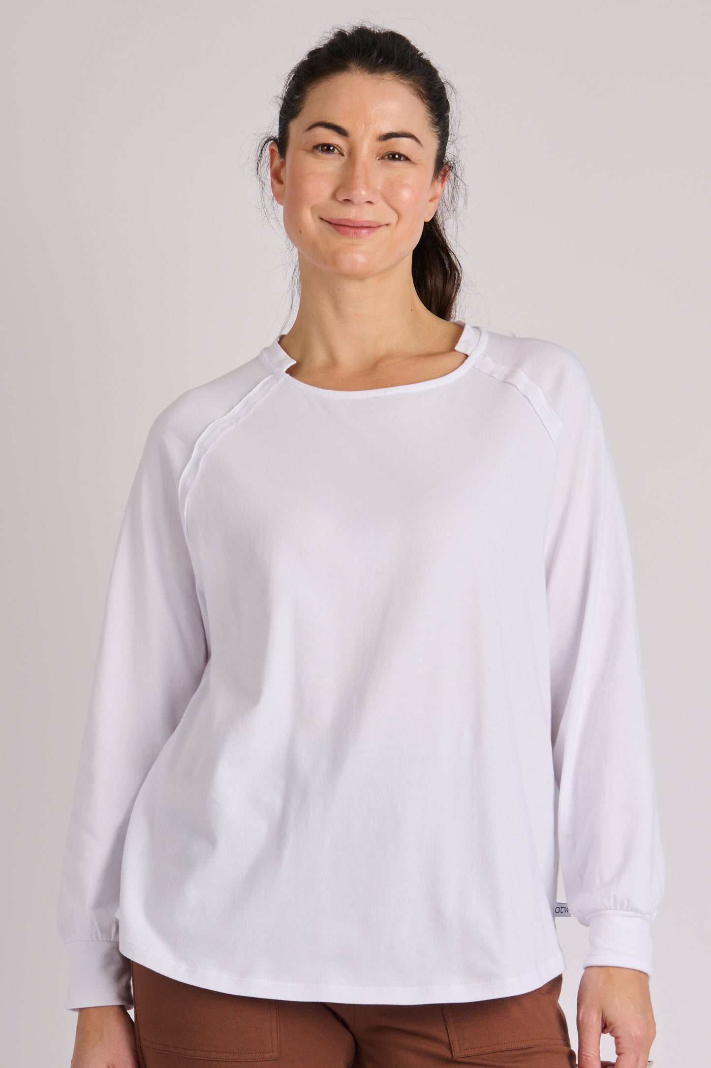 Collar Detail Top- White