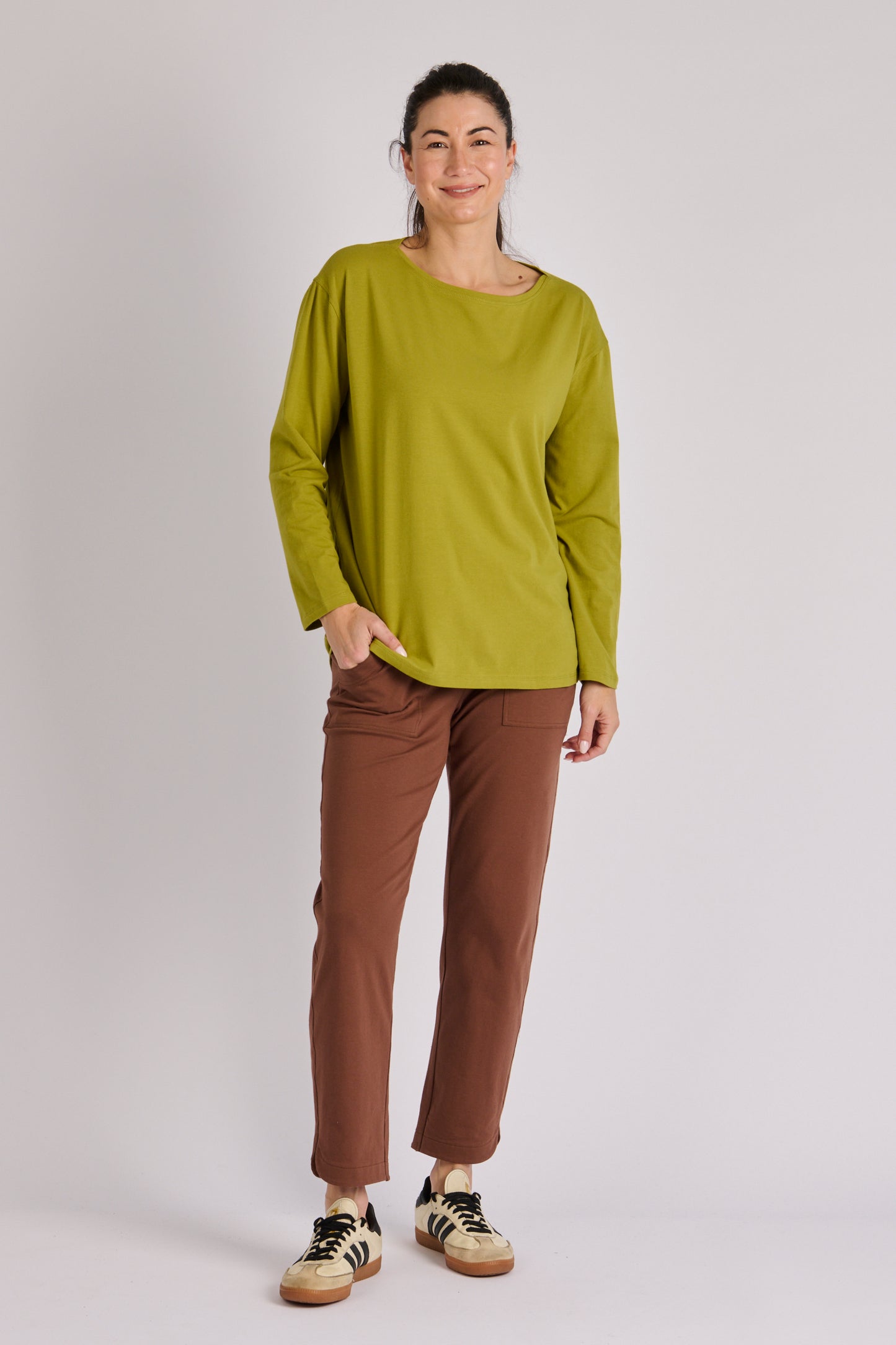 Panel Back Top- Moss Green