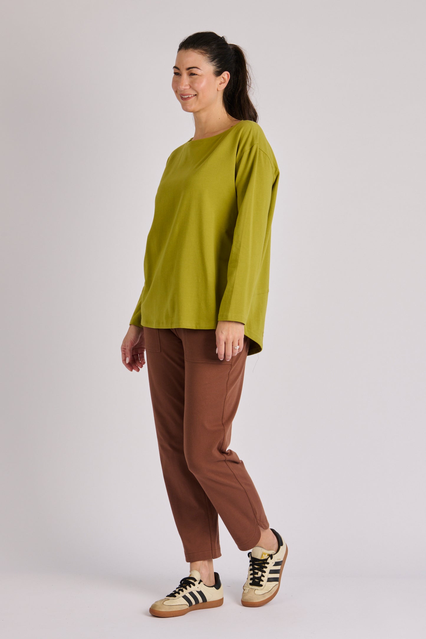 Panel Back Top- Moss Green