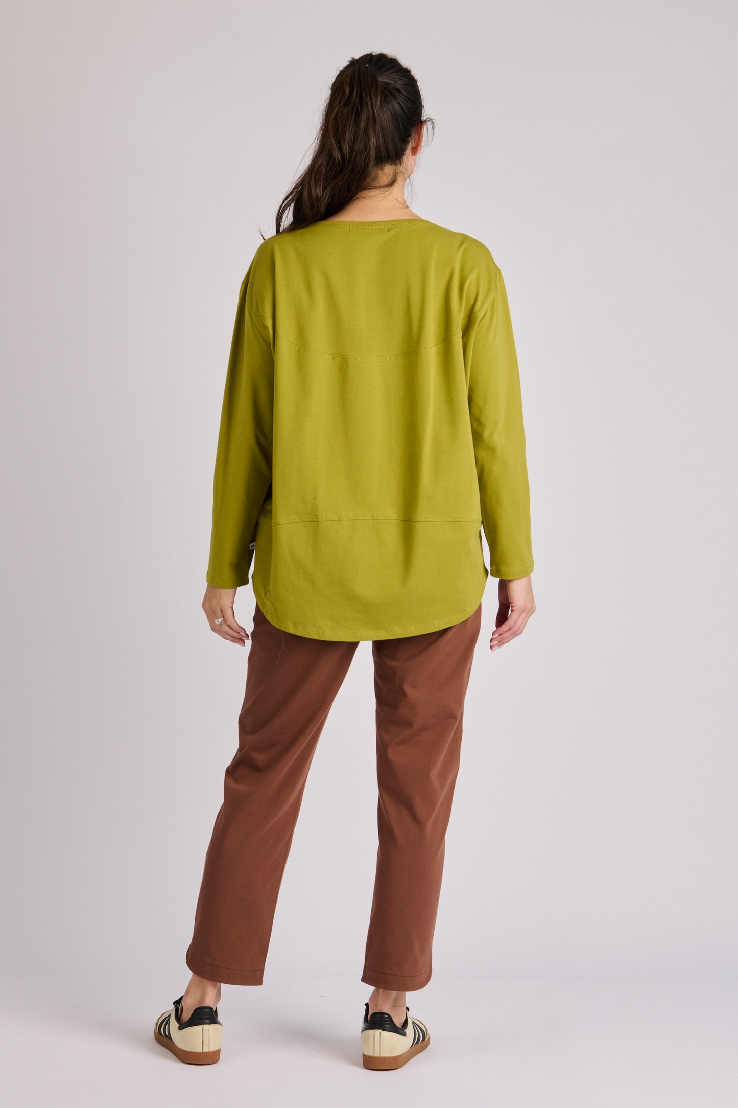 Panel Back Top- Moss Green