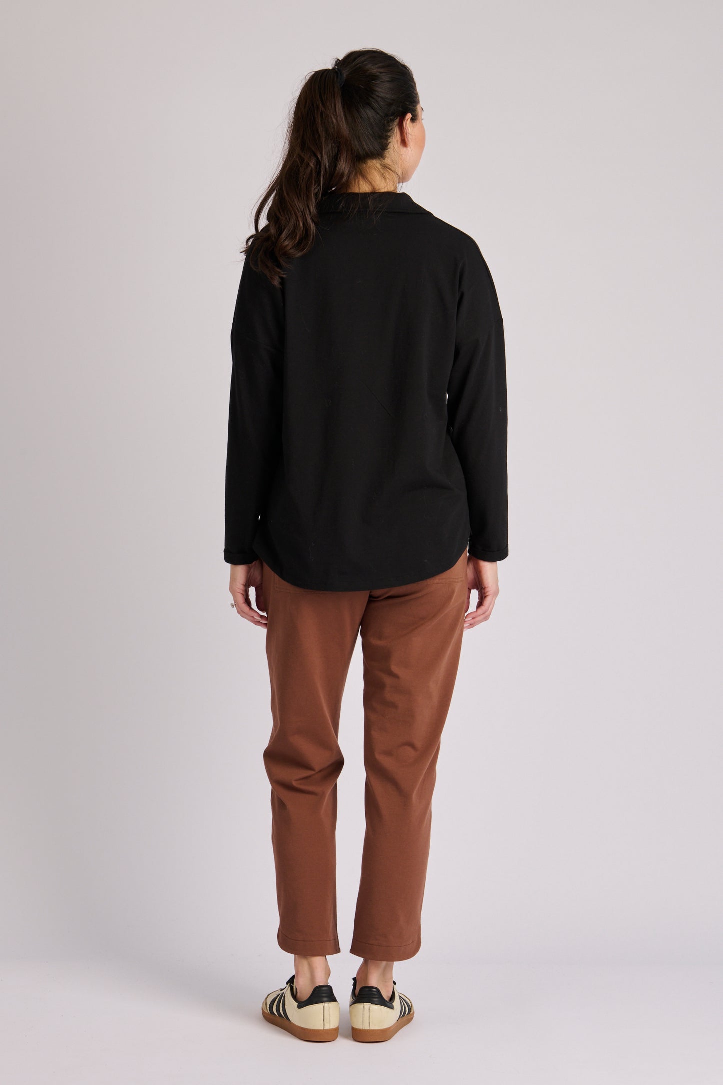 Collared Top- Black