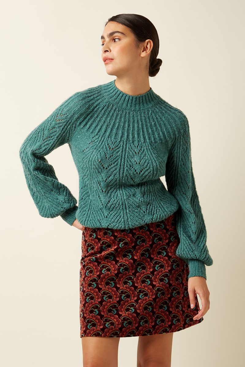 King Louie- Border Skirt Winkle- Porto Red