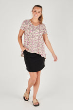 Drop Back Tee - Animal Print